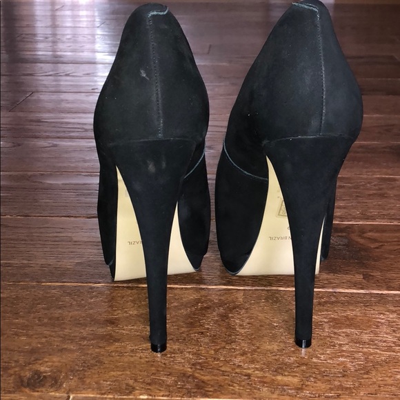 Topshop black platform peep toe - Picture 4 of 5